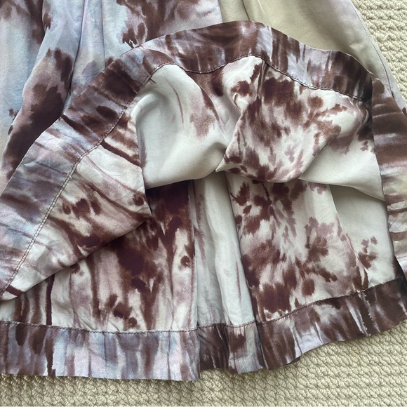 Zara Multi Colour Silk Skirt Size 4 - Picture 7 of 13